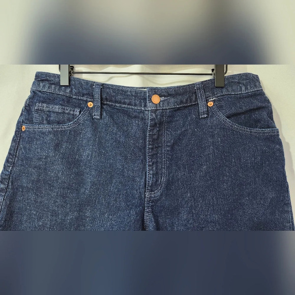 Universal Thread Women's Vintage Midi Short Size 14/32R Dark Wash Raw Roll Tab - Picture 6 of 6
